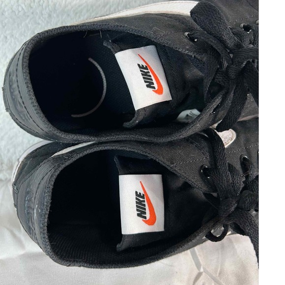 Nike Court Legacy Canvas Black White Sneakers Tennis Shoes Casual Size 11 - Picture 10 of 15